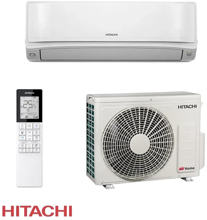 HITACHI AIRHOME 600 Klimaanlage RAK-VJ35RHAE / RAC-VJ35WHAE – 12.000 BTU, A+++ / A++, WLAN, R32, für bis zu 26 m2