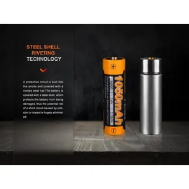 Fenix ARB-L14-1050 14500 Akku 3,6V 1050mAh Li-Ion
