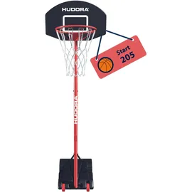 Hudora Start Basketballständer 205 Rot 165 -205 cm