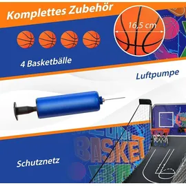 Costway Basketballkorb Lila