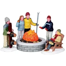 Aster Li Lemax - Fire Pit Set of 5