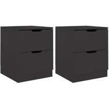 vidaXL Nachtschrank 40 x 40 x 50 cm Schwarz