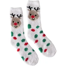 Socke Cuddle Hirsch in Geschenk-Kugel - Mehrfarbig, Polyester/ Elasthan