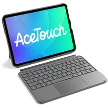 Inateck Ultraleichte Tastatur für iPad 10/11 Gen A16 2025, iPad Air 11" M3/M2 (2025/2024), Air 5/4, Pro 11 4/3/2/1 Grau