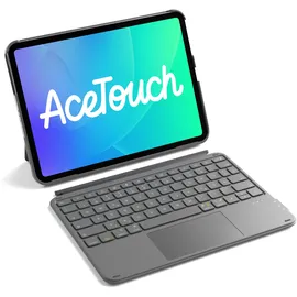 Inateck Ultraleichte Tastatur für iPad 10/11 Gen A16 2025, iPad Air 11" M3/M2 (2025/2024), Air 5/4, Pro 11 4/3/2/1 Grau