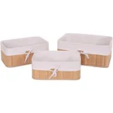 MCW Aufbewahrungskorb MCW-C21 3er-Set 38 x 28 x 25 cm beige