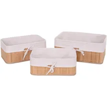 MCW Aufbewahrungskorb MCW-C21 3er-Set 38 x 28 x 25 cm beige