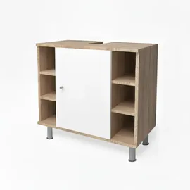 Vicco Waschbeckenunterschrank Fynn Eiche Sonoma Badmöbel Badschrank Unterschrank