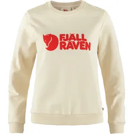 Fjällräven Logo Sweatshirt Chalk White/Flame Orange L