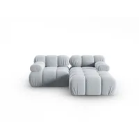 Micadoni Ecksofa Bellis, modular 3-Sitzer blau