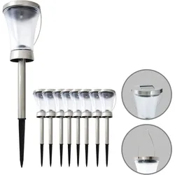 Näve 8er-Set LED Deko Solarleuchte