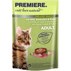 PREMIERE cats love nature Deluxe Ragout mit Wild, Kaninchen & Pasta 24x100 g