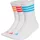 adidas 3-Streifen Cushioned Sportswear Crew Socken 3er Pack White/Lucid Orange/Lucid Red 43-45