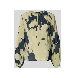 Opus Langarmbluse FICONA Analogue Loose Tunikabluse mit Rundhalsausschnitt Modell Dunkelblau, 38