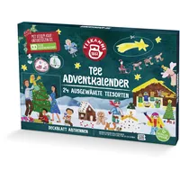 Teekanne Adventskalender 2023 mit 24 ausgewählten Tee Sorten, grün