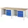 Rau Werkbank höhenverstellbar 8451A2, B2500xT900xH840-1040mm, 4x Schublade-TA