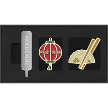Moleskine Germany GmbH Moleskine Country Pins China (2er-Set), Laterne + Dumpling