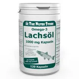 Omega-3 Lachsöl 1000 mg pro Kapsel - 120 Stk. mit hochwertigen, aktiven Omega-3-Fettsäuren