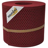 zaunzu® Sichtschutzstreifen Rille Gelocht 26 m Bordeauxrot Kunststoff