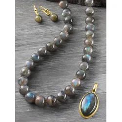 Ketten-Set Lady grau 45