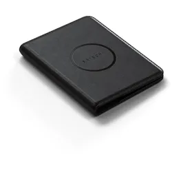 Satechi Vegan-Leather Passport Wallet with Find My Black