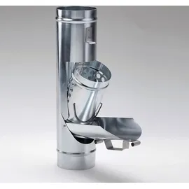 Florantia Laubsammler Zink DN 80 - 120 inkl. Adapter 0,10 m / 0,40 m Silber