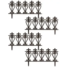 Hti-Living Zierzaun Ornament 4-teilig Nessa