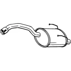 Bosal Endschalldämpfer [Hersteller-Nr. 148-187] für Fiat