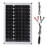 100W 18V Faltbares Solarpanel Kit Monokristallines Solarpanel mit USB-Ausgang Batterie-Clip, Adapterkabel, für Campingausflüge, Picknicks