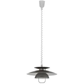 LINDBY Nadija 1-flg. Ø43 cm grau Metall