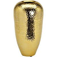 XXXLutz WURM Vase aus Metall, goldfarben ca. 18x36x18cm