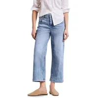 STREET ONE High Waist Wide Leg Jeans im Loose Fit Light Blue wash 28 - 28W / 26L