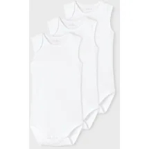 NAME IT NBNBODY 3P TANK SOLID WHITE 3 NOOS Weiss