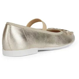 GEOX Mädchen Jr Plie' D Ballet Flat, Platinum, 30