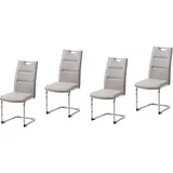 Hti-Living HTI-line Schwingstuhl 4er Set PU cappuccino