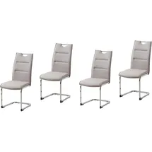 Hti-Living HTI-line Schwingstuhl 4er Set PU cappuccino