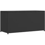 Furnicato Garten-auflagenbox Schwarz 120x50x60 Cm Poly Rattan