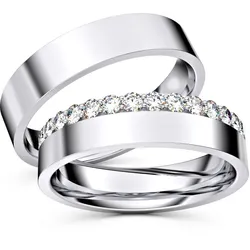 Trauringe Emden 333er Weiflgold - 4111