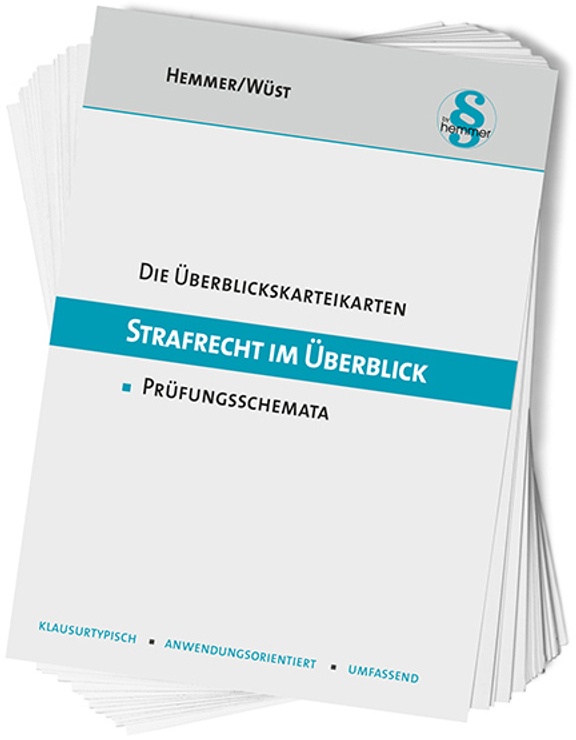 Die Überblickskarteikarten Strafrecht Im Überblick - Karl-Edmund Hemmer, Achim Wüst, Box