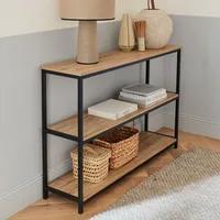 Sweeek Metallregal mit Ablagen in Holzdesign - sweeek