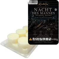 WonderWax Duftwachs WonderWax® Parfume Duftriegel 6 x Duftwachs Kreise Weiß (Nacht des Mannes), Duftrichtung: Nacht des Mannes