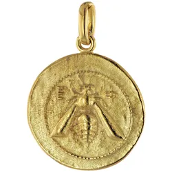 trendor 358844 Gold-Anhänger Artemis 333 Gold Replikat griech. Münze Biene