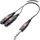 SpeaKa Professional Klinke Audio Y-Adapter 1x Klinkenstecker 6,35mm - 2x Klinkenbuchse 6,35mm 0,64m (SP-7869836)