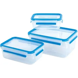 Emsa Frischhaltedose Clip & Close blau 0,55 l 3-teilig