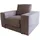 KAWOLA Sessel MADELINE Cord 72 x 71 x 70 cm taupe mit Kissen
