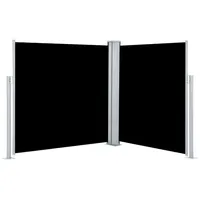 VidaXL Seitenmarkise Ausziehbar Schwarz 140x600 cm