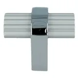 MS Beschläge Möbelbeschlag Möbelknopf Möbelgriff Schrankgriff Schubladengriff - Chrom, Höhe - 25