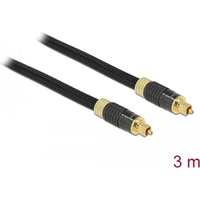 DeLock 86594 Glasfaserkabel 3 m TOSLINK Standard Audio-Kabel Schwarz