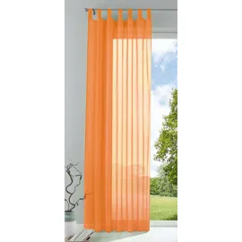 Gardinenbox Schlaufenschal PULA HxB 245x140, Orange,