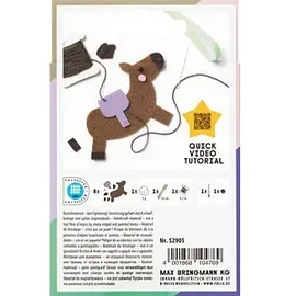 Folia Mini Filzinies Bastelset Pferd braun 11-teilig